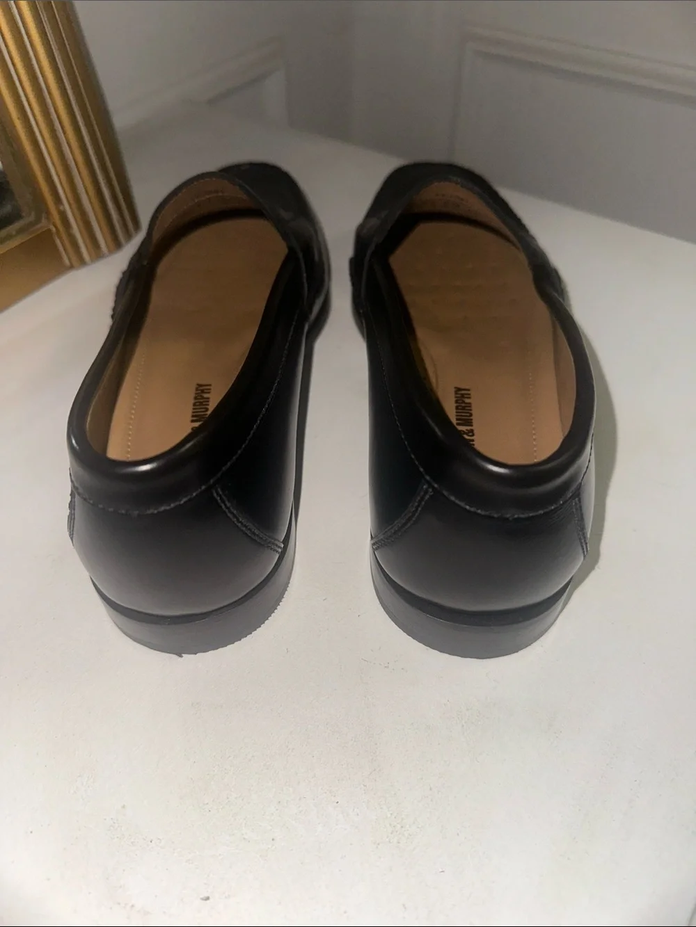 Johnston & Murphy Black Leather Penny Loafers Men’s Size 8 NWOT